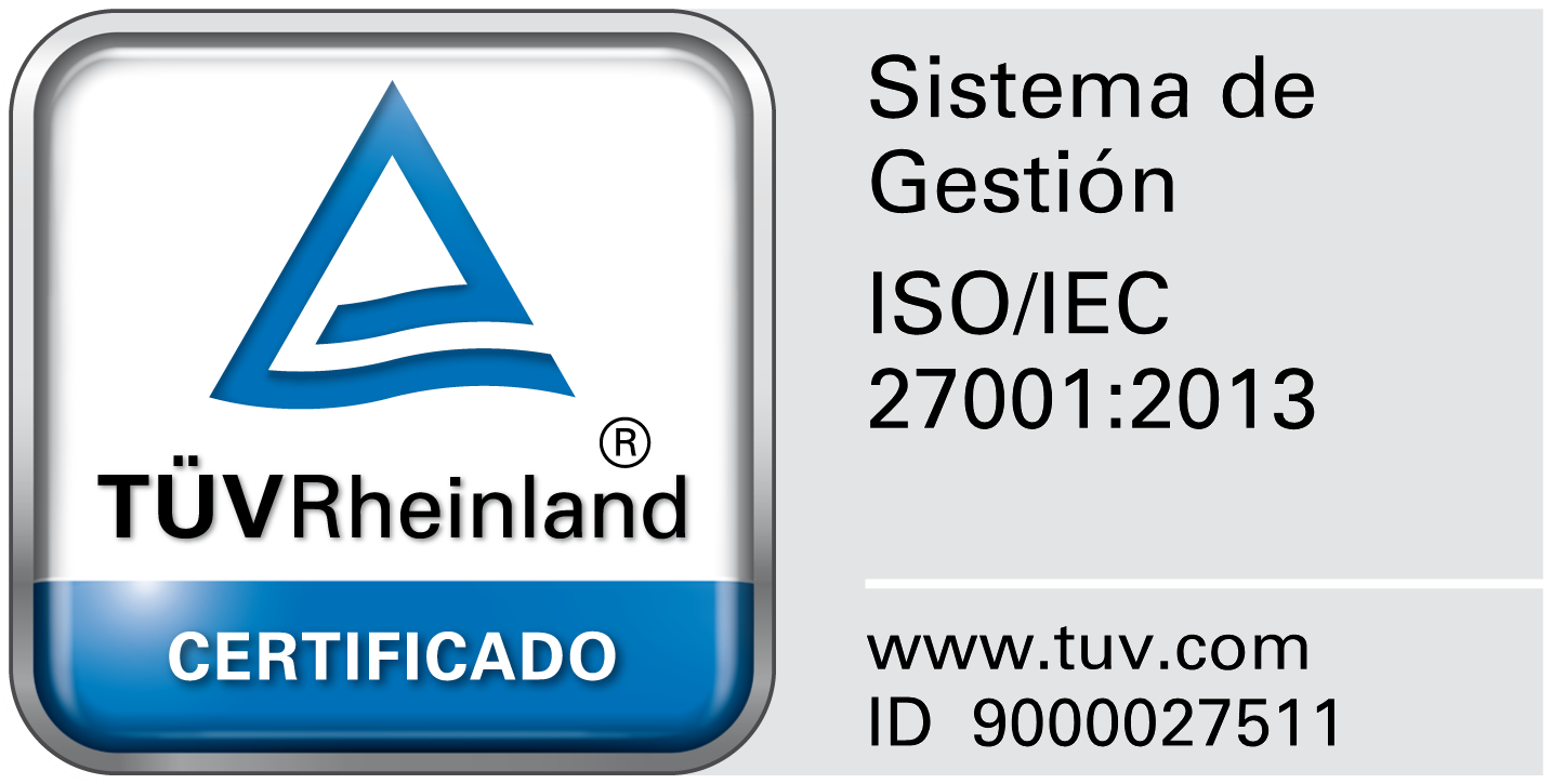 ISO/IEC 27001:2013 — Sistema de Gestión certificado